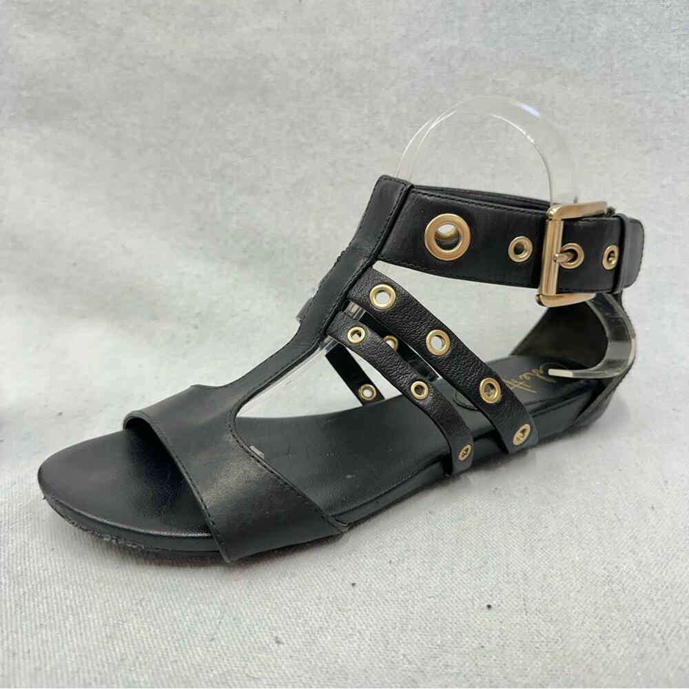 Cole Haan Black Sandals with Metallic Accents